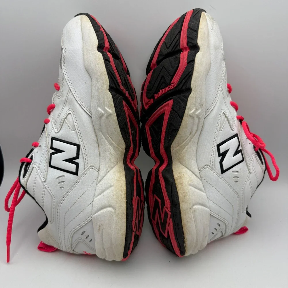 New Balance 608 Cross Training Shoes Womens 11 White Pink WX608SP1 Chunky Dad